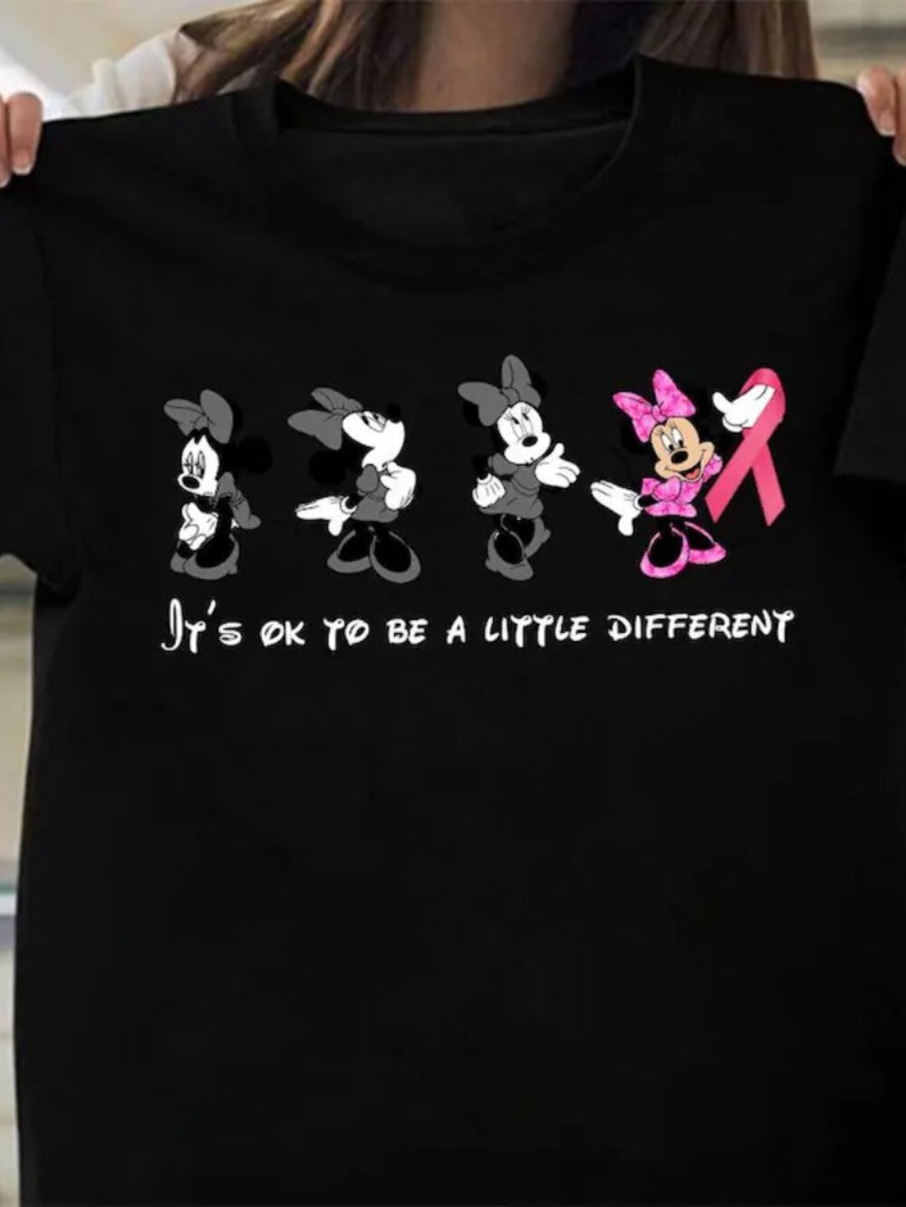It’s ok to be a little different Disney Cancer shirt, Disney Minnie cancer shirt